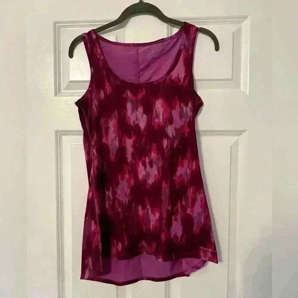 Eddie Bauer | Pink Printed Workout Athleisure Tank | Size XS
